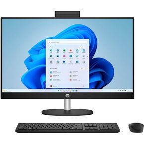 HP 27 All-in-One Touch Desktop 1TB SSD 32GB RAM (AMD Ryzen 7 with 8 cores and Max Boost to 4.50GHz, 1 TB SSD, 32 GB RAM, 27-inch FullHD Touchscreen, Win 11) PC Computer Essential Pavilion