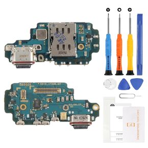 for Samsung Galaxy S23 Ultra USB Type-C Charging Port Flex Cable Replacement with Tools - Compatible with SM-S918 All Models (Dock Connector Board Repair Kit)