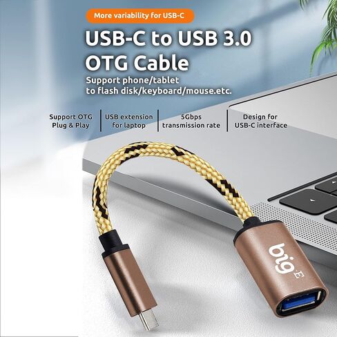 Turbo 5GBPS USB-C إلى محول USB 3.0 [2PACK] متوافق مع Google Chromebook Pixelbook ، GO ، SLATE PIXEL FOR USB OTG ON-THE-GO THEDROLD 3/4 موصل قصير USBC ذكور إلى USB (Silver) in Kuwait