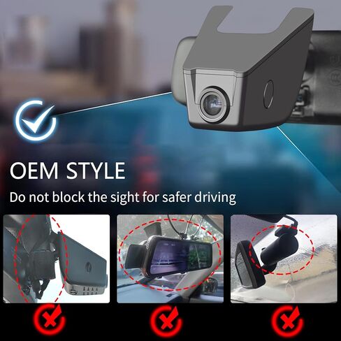 Front 4K & الخلفية 1080p Dash Cam Custom Fit for Subaru Crosstrek 2024 2025 (Model B) ، Base Limited Premium Sport Wilderness ETC ، Look Integrated OEM ، UHD 2160P VIDEO ، APP & WIFI ، in Kuwait