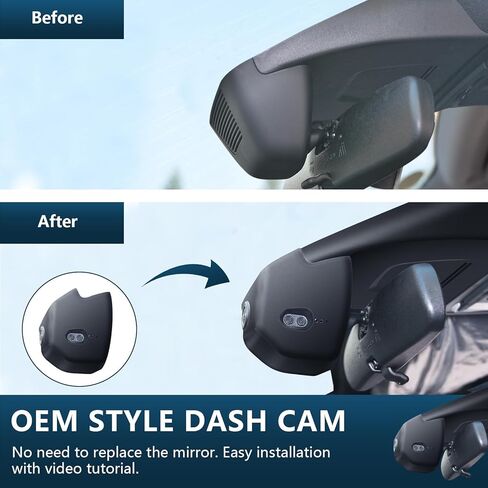Front 4K & Rear 1080p Dash Cam Custom fit for 11th Honda Civic 2022 2023 2024 2025(Black), Si Type R Hatchback XL Sport SE EX_L Touring 1.5 2.0T, OEM Look, WiFi & App, 128GB Card in Saudi Arabia