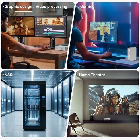 ASUS NUC 14 Pro+ Mini Desktop Computer ، Intel Ultra 5 125H (14C/18T ، حتى 4.5 جيجا هرتز) ، 64 جيجا بايت DDR5 RAM ، 1TB PCIE SSD ، Micro PC WIN 11 PRO ، Intel ARC GPU ، Mini Computer ، Thunderbolt 4 ، WIFI 6E ، BT 5.3 in Kuwait