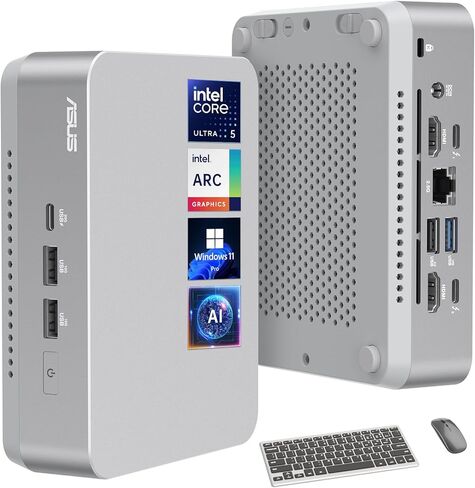 ASUS NUC 14 Pro+ Mini Desktop Computer ، Intel Ultra 5 125H (14C/18T ، حتى 4.5 جيجا هرتز) ، 64 جيجا بايت DDR5 RAM ، 1TB PCIE SSD ، Micro PC WIN 11 PRO ، Intel ARC GPU ، Mini Computer ، Thunderbolt 4 ، WIFI 6E ، BT 5.3 in Kuwait