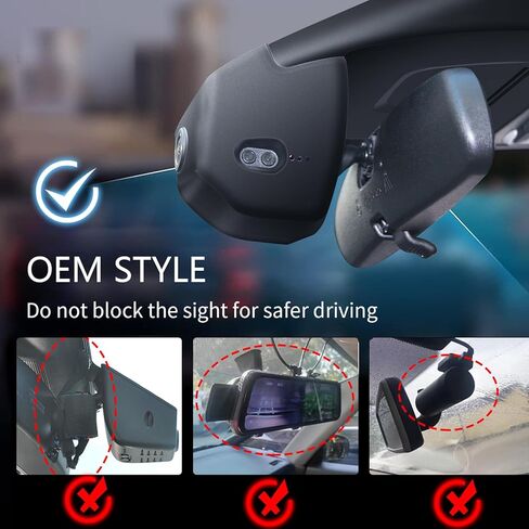 Front 4K & Rear 1080p Dash Cam Custom fit for 11th Honda Civic 2022 2023 2024 2025(Black), Si Type R Hatchback XL Sport SE EX_L Touring 1.5 2.0T, OEM Look, WiFi & App, 128GB Card in Saudi Arabia