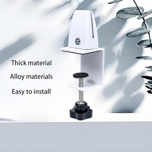 6 قطع من مشبك درع المكتب للوحة سميكة بسمك 2 إلى 20 مم، مشابك مقسمة للمكتب قابلة للتعديل، واقيات العطس من الألومنيوم، مشابك لوحة الخصوصية المكتبية للمكاتب والمتاجر والمدارس in Kuwait