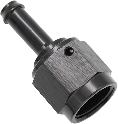 Aluminum Straight 6AN Female Swivel to 5/16" Push on Hose Barb Fitting Adapter Alloy Black in Kuwait