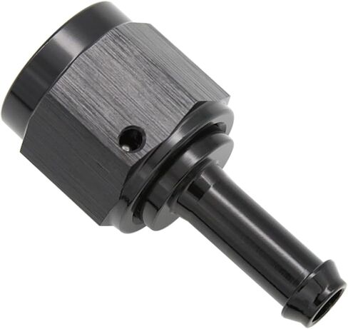 Aluminum Straight 6AN Female Swivel to 5/16" Push on Hose Barb Fitting Adapter Alloy Black in Kuwait