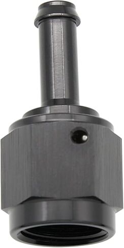 Aluminum Straight 6AN Female Swivel to 5/16" Push on Hose Barb Fitting Adapter Alloy Black in Kuwait