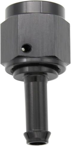 Aluminum Straight 6AN Female Swivel to 5/16" Push on Hose Barb Fitting Adapter Alloy Black in Kuwait