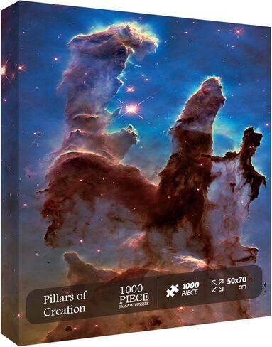Space Puzzle 1000 Pieces Adult, Solar System Galaxy Puzzle for Adult, Hubble-Pillars of Creation Planets Star Nebula Universe Picture Jigsaw Puzzle in Kuwait