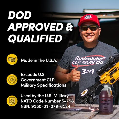 3-in-1 CLP Gun Oil, Lubricates & Preserves All Types of Firearms, Military-Grade Gun Cleaner, Revolutionary Gun Cleaning Kit Must-Have, 1 Gun Cleaner Gallon Jug in Saudi Arabia