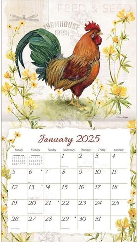 Lang Companies, Proud Rooster Special Edition 2024 Wall Calendar in Saudi Arabia