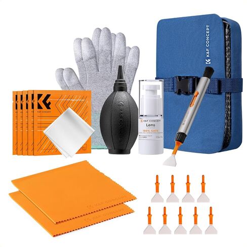 K&F Concept 4-in-1 Camera Cleaning Kit with Lens Brush Pen, Rocket Air Blower, Microfiber Cleaning Cloth, Lens Cleaner Kit for Canon Nikon Pentax Sony DSLR Cameras Cleaning Tool Accessories in Saudi Arabia