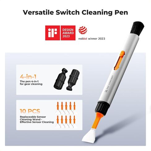 K&F Concept 4-in-1 Camera Cleaning Kit with Lens Brush Pen, Rocket Air Blower, Microfiber Cleaning Cloth, Lens Cleaner Kit for Canon Nikon Pentax Sony DSLR Cameras Cleaning Tool Accessories in Saudi Arabia