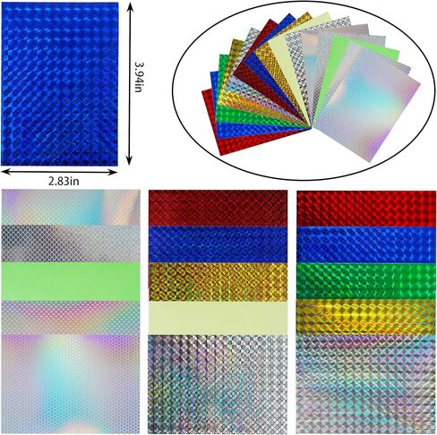 OROOTL Fishing Lure Stickers Eyes Kit, Assorted Holographic Adhesive Flash Lure Tapes 3D/4D/5D Fishing Eyes Reflective Film Stickers for Fly Tying DIY Materials in Saudi Arabia