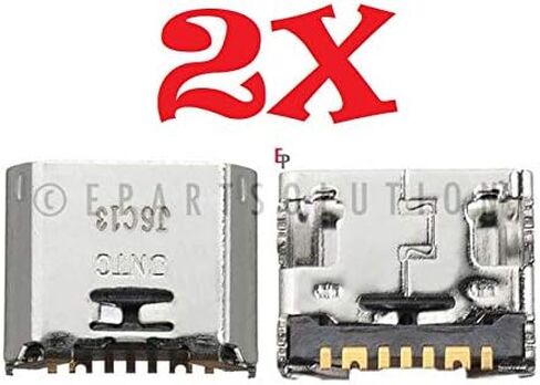 2x استبدال لـ Samsung Galaxy Tab E SM-T377V SM-T377R4 SM-T377P SM-T377A MICRO USB Charge Charge Connector USB Port USA (2PCS) in Kuwait