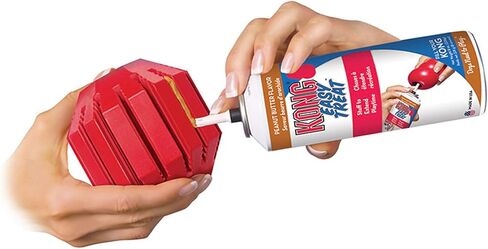 KONG Stuff-A-Ball Treats Dispense Dog Toy - Stuffable Dog Toy - Stuff Treats for Mental Enrichment - Dental Dog Toy for Healthy Teeth & Gums - Large Dogs in Saudi Arabia