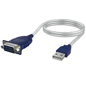 SABRENT USB 2.0 to Serial (9 Pin) DB 9 RS 232 Converter Cable, Prolific Chipset, HEXNUTS, [Windows 11/10/8.1/8/7/VISTA/XP, Mac OS X 10.6 and Above] 2.5 Feet - 50 Pack (CB-DB9P-PK50)