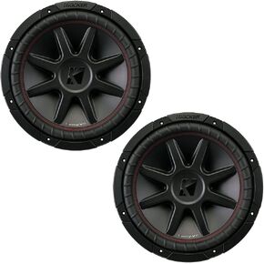 Kicker CVR12 CompVR 12-Inch (300mm) Subwoofer, 4-Ohm DVC Bundle