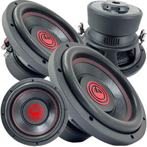 Gravity 2X 10 Inch 1500 Watt Car Audio Subwoofer w/ 2 Ohm DVC 10 in. Sub - Pair - Feature Dual Voice Coil, Thick Magnet, Design for Car, ATV, Van, High Performance Car Show