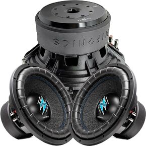 Hifonics 2 x BRW12D2 2000 Watts 12 Inch Brutus Car Audio Subwoofer with Heavy Gauge, Powder Coated, Aluminum Die-Cast Basket, Dual 70 Oz Magnet, 3 Inches Voice Coil - Dual 2 Ohm - 12 in (Pair)