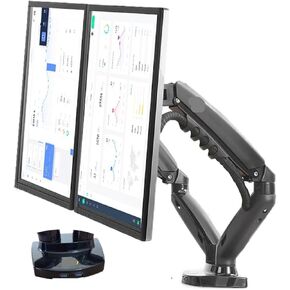 Dual Monitor Holder Full Motion Dual Arm Monitor Support 17-30 Inch Monitor Mount Bracket Load 2-9 Kgs Each(with 2xUSB3.0)