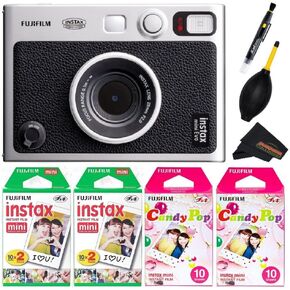 Fujifilm Instax Mini Evo Instant Camera ... (كاميرا + 5 حزم توأم صغيرة)
