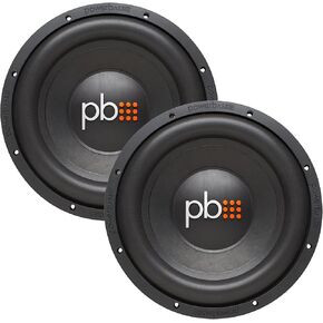 PowerBass 2 S-1204D 12" Dual 4-Ohm Subwoofers