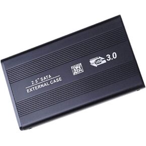 JMT 2.5 بوصة USB3.0 SATA محرك الأقراص الصلبة الخارجي مربع HDD SSD دعم الإسكان لـ SATA 3GBPS/1.5GBPS HDD/SSD/Blu-Ray/DVD/CD (الفضة)