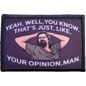 Big lebowski نعم ، حسنًا ، أنت تعلم أن هذا مثل رأيك في الرأي الروح المعنوية الروح القابلة للإزالة وحلقة العسكرية لترس المولي ، وقبعة المشغل ، وحمامات الظهر ، وحزمة الحزمة ، وحقائب الظهر