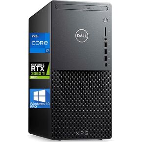 Dell XPS 8940 Gaming Tower PC- Intel i7-11700 - 64GB RAM, 1TB NVMe SSD + 1TB HDD - Nvidia Geforce RTX 3060 Ti 8GB 4K, DisplayPort, HDMI, DVD, AX Wi-Fi, Bluetooth, SD Card - Windows 10 Pro (Renewed)