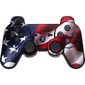 Skinit Skinit Gaming Skin for PS3 Dual Shock Wireless Controller - صمم في الأصل تصميم العلم الأمريكي