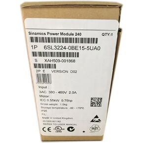 1pcs 6SL3224-0BE15-5UA0 New and Sealed in Box 6SL32240BE155UA0 1 Year Warranty and Fast