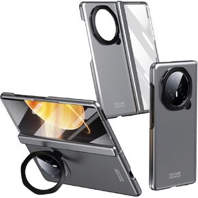 QUIETIP Case Compatible with Honor Magic V3 with Screen Protector,Hard PC Stand Slim Shockproof Protective Cover,Gray