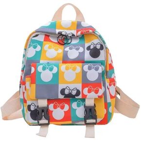 sanjimida 9 inch colorful cute mouse print fashion backpack, small (boy)