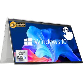 HP Elitebook x360 1040 G8 14" FHD Touchscreen 2-in-1 Laptop, Core i5-1145G7, 16GB DDR4 RAM 512GB SSD, Backlit Keyboard, Type-C, HDMI, Windows 10 Pro(Renewed)