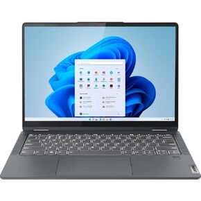 Lenovo IdeaPad Flex 5i 2-in-1 Laptop,with Free Lifetime Office 2021,14" FHD+ Touchscreen, Intel Core i3-1215U,8GB RAM,512GB PCIe SSD, Blacklit Keyboard,Fingerprint Reader, Storm Grey