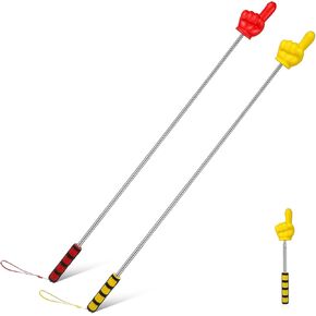 2pcs Telescopic Teachers Pointer Extendable Finger Pointer for Elementary School Kindergarten Teacher, Classroom Supplies, 28-94 Cm