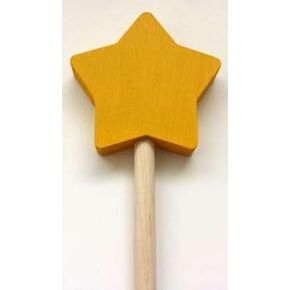 Wooden Pointer, AA-730ST24-24" MADE IN USA w/STAR- size: 2-3/4" & red rubber end cap, perfect for smart board screen(TEACHERS APPRECIATION).