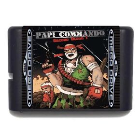 Papi Commando: Second Blood 16BIT MD Game Card For Mega Drive Genesis Full Version