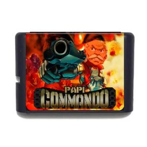 Papi Commando Remix 16Bit MD Game Card For Mega Drive Genesis