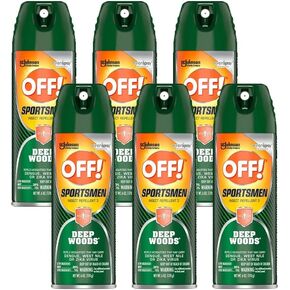 Off! Deep Woods Sportsmen Aerosol, 6 OZ (Pack of 6)