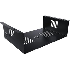 Oeveo Under Desk PC Mount UCM-654 — Made in USA, Heavy-Duty Tech Support Bracket | Desktop Computers, PC, CPU, Gaming Console Mounting Application | Black Powder Coated Steel — 16W x 5H x 11D (3 Pack)