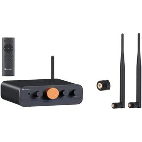 Fosi Audio HT4S Bluetooth Amplifier for Outdoor Speakers, 4 Channel Power Amp for Home Theater and Bluetooth Antenna WiFi SMA Male PC 2.4GHz 6dBi Single Band Boost Bluetooth Audio Range