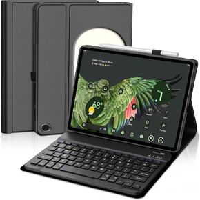 Touch Keyboard Case for Google Pixel Tablet 11 Inch, Magnetic Keyboard for Pixel Tablet 2023/2024 with Trackpad, Detachable Keypad, Protective Cover with Stylus Pen Holder & Speaker Dock, Black