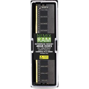 NEMIX RAM 48GB (2X24GB) DDR5 5600MHZ PC5-44800 2Rx8 1.1V CL46 288-PIN ECC Unbuffered UDIMM KIT Compatible with ASRock B850 Steel Legend WiFi Motherboard