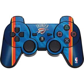 Skinit Decal Gaming Skin for PS3 Dual Shock Wireless Controller - Officially Licensed NBA Oklahoma City Thunder Blue Jersey Design