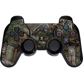Skinit Decal Gaming Skin Compatible with PS3 Dual Shock Wireless Controller - Officially Licensed NFL Carolina Panthers Realtree Xtra Green Camo Design