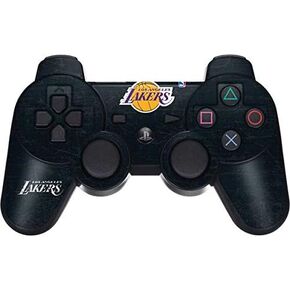 Skinit Decal Gaming Skin for PS3 Dual Shock Wireless Controller - Officially Licensed NBA Los Angeles Lakers Black Primary Logo Design