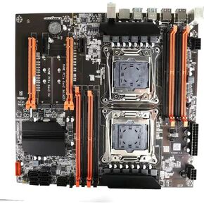 Desktop Motherboard, Powerful X99 Dual CPU Motherboard: DDR4, LGA 2011-3, Dual M.2, Gigabit Network, SATA3.0, USB3.0, Xeon Processor Support